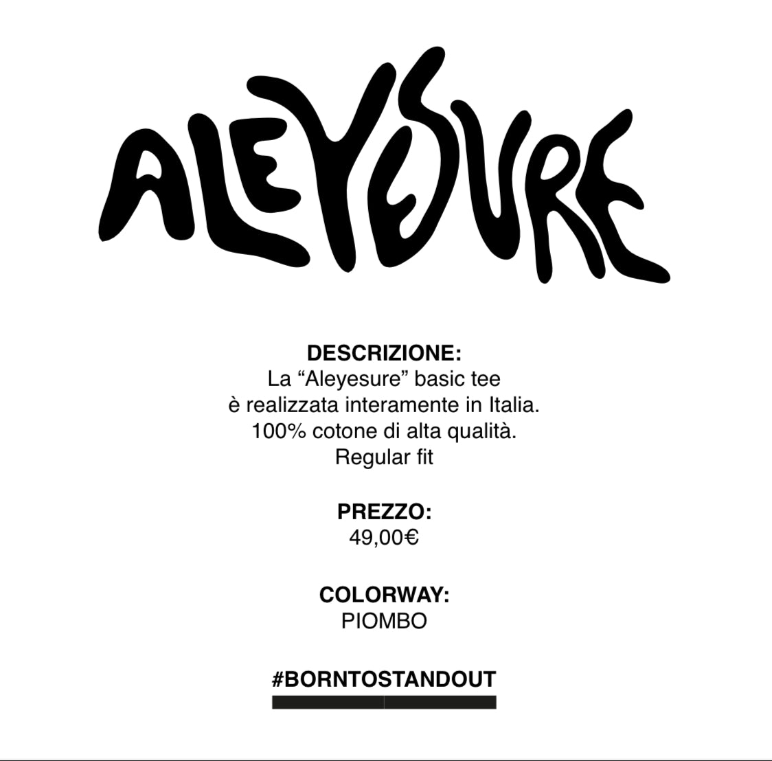 Aleyesure Piombo - Basic Logo Tee