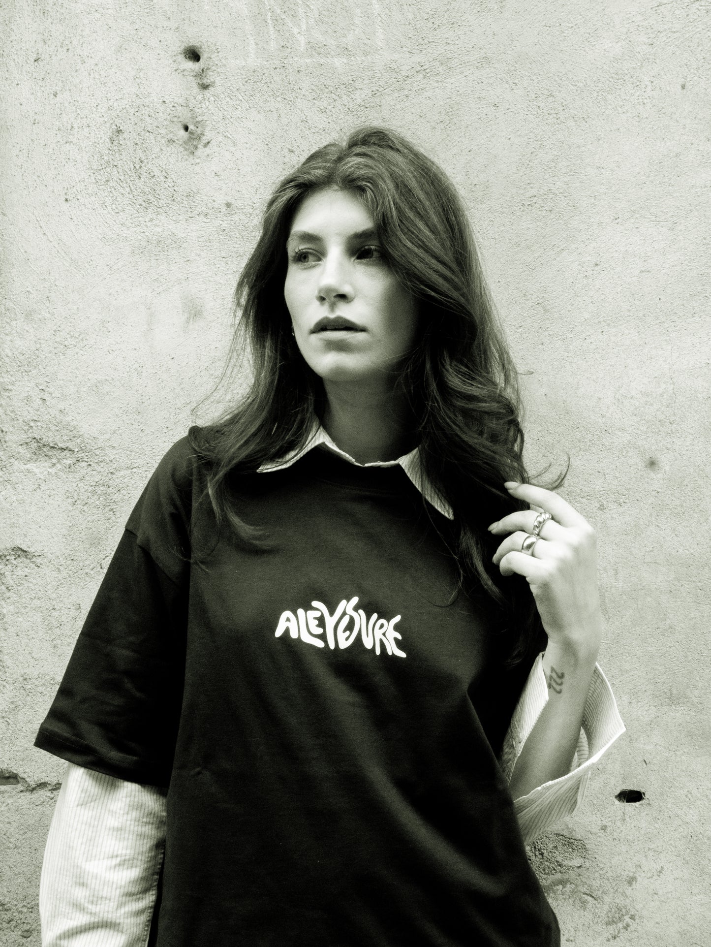 Aleyesure Piombo - Oversize Tee Support Local Business