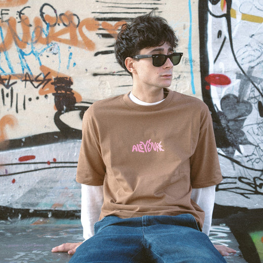 Aleyesure Bubble Tobacco  - Oversize Tee Support Local Business