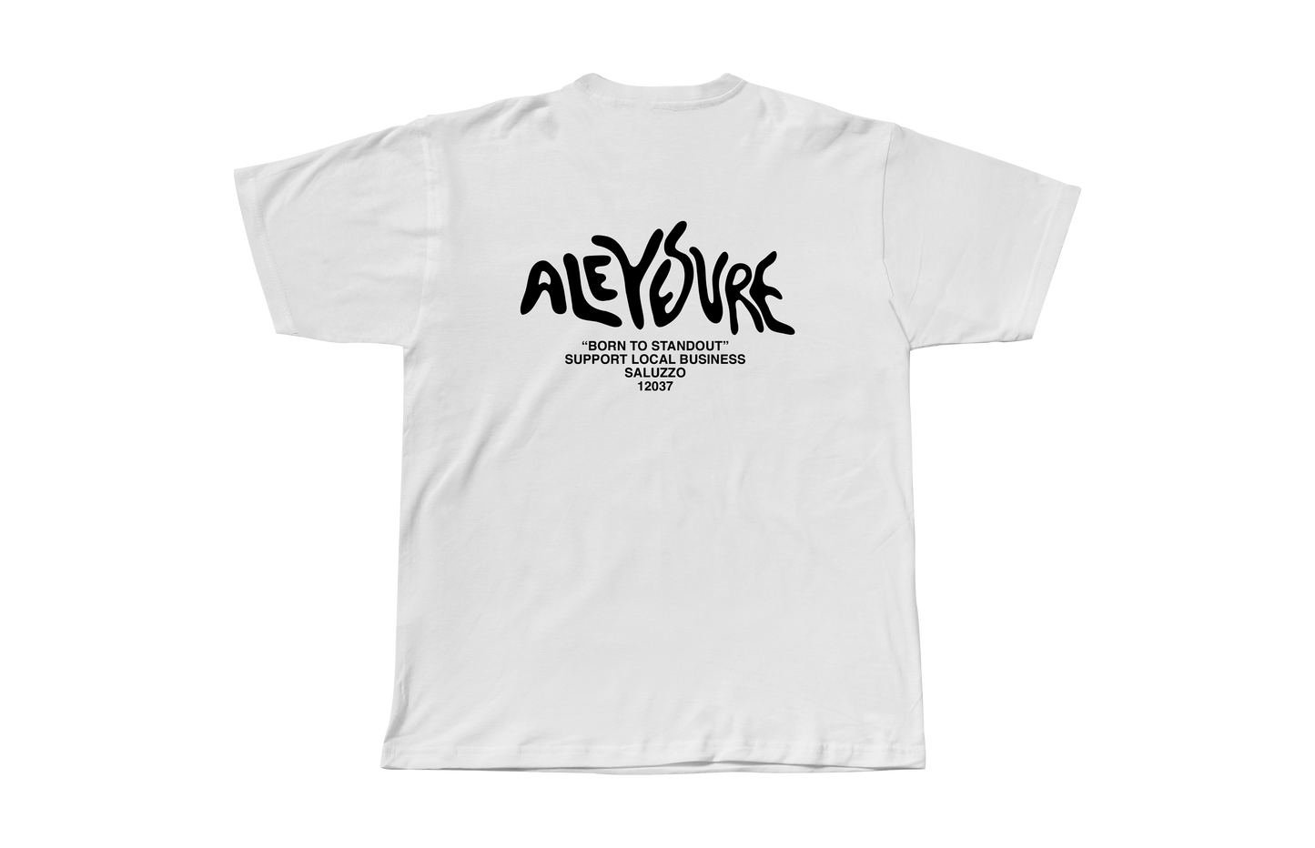 Aleyesure White - Oversize Tee Support Local Business