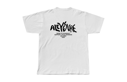 Aleyesure White - Oversize Tee Support Local Business