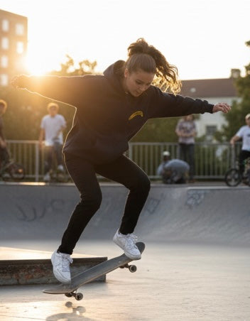 Boxy Zip Hoodie Banana Blu Navy