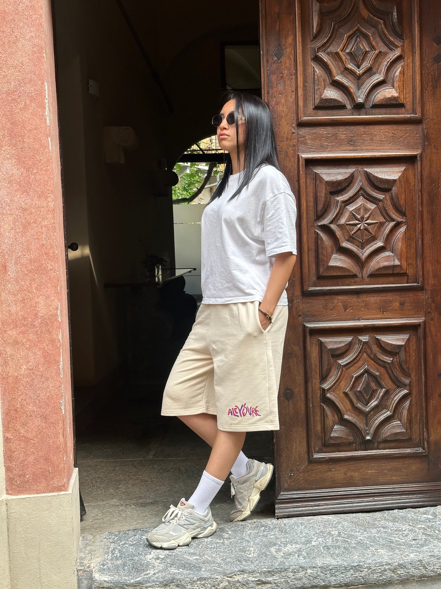 Baggy Short Aleyesure Beige